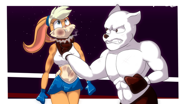 Lola Bunny vs Arnold (COMISSION)