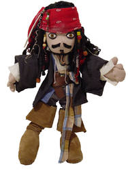 Captain Jack Sparrow Plush by neoqueenhoneybee