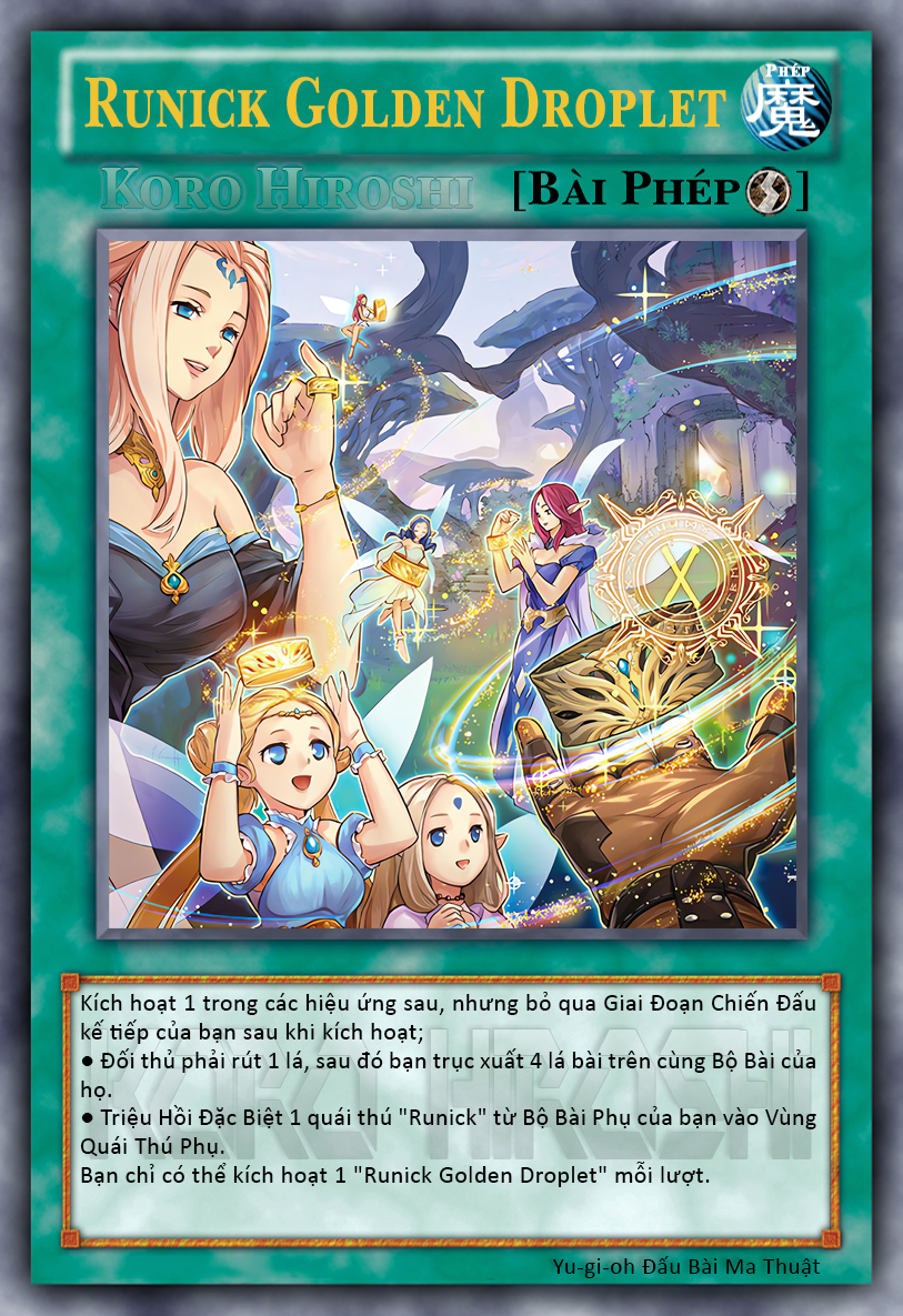 Runick Golden Droplet by korotime on DeviantArt