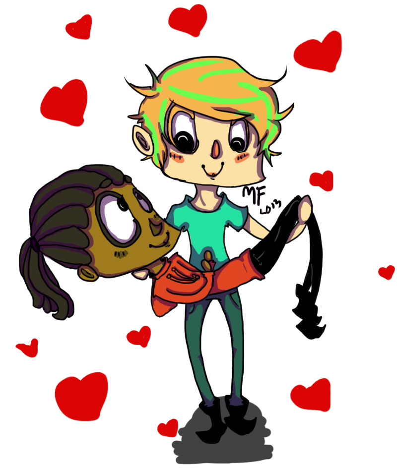 Dante and Leeland (Art trade) by magentafroggy