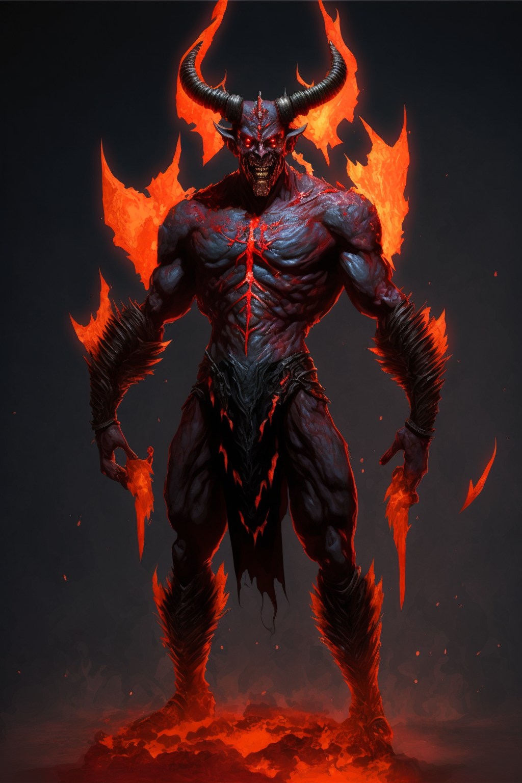 Basic Fire Demon Fire demon by frozenbunn on DeviantArt