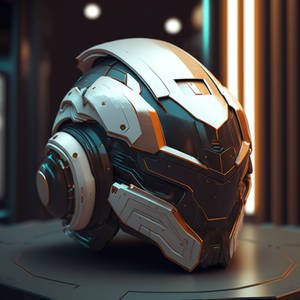 Futuristic helmet