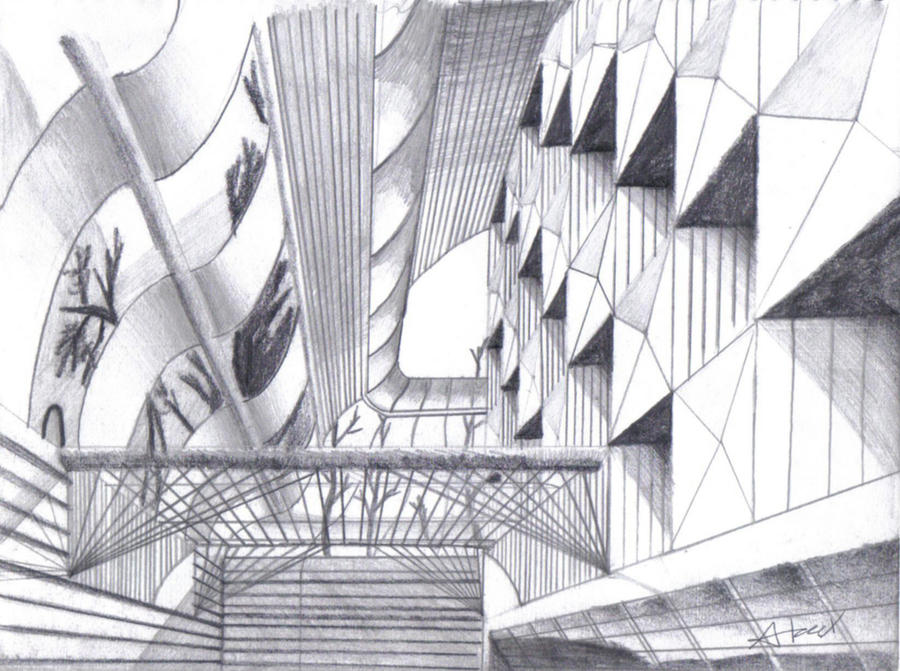 Abstract Perspective drawing 2