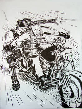 Crazy Motorcycle Guy (Kinda Like The Punisher)