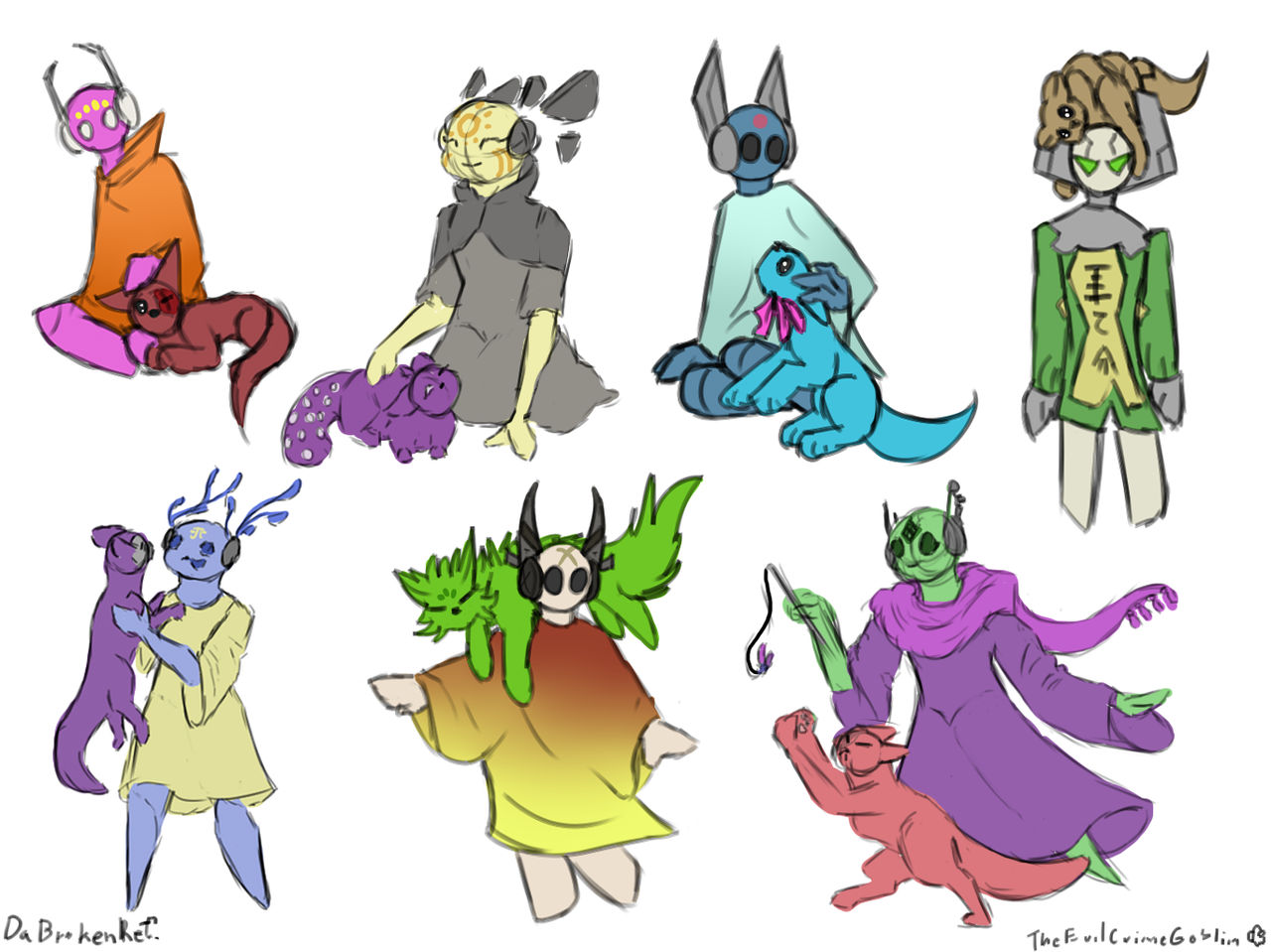 Rain world Sketch collab by DaBrokenRefractor on DeviantArt