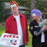 Fry and Leela Futurama Costume Cosplay