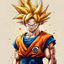 Super Saiyan Goku from Dragon Ball Z
