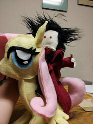 Alucard atop of Fluttershy