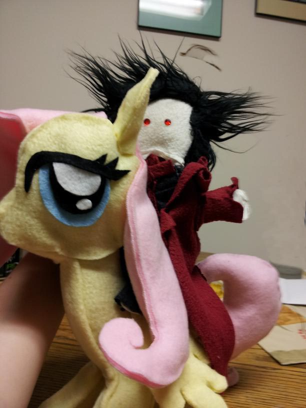 Alucard atop of Fluttershy