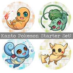 Kanto Pokemon Starters!