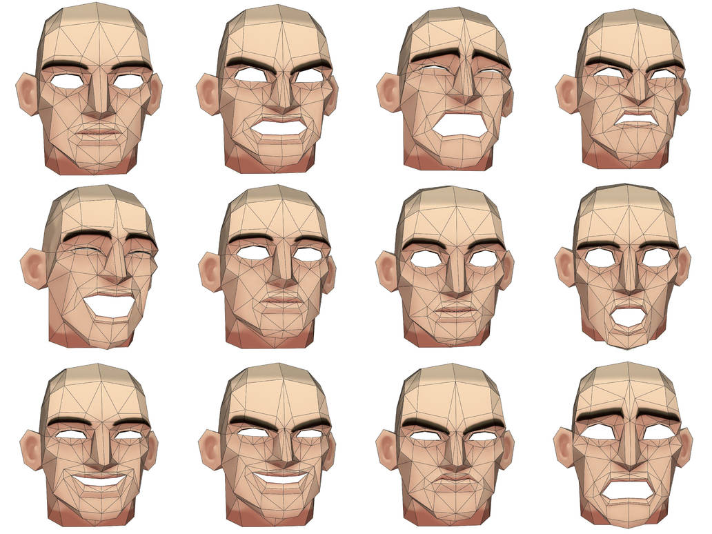 Head Expressions Mask - Pack by PahooPaperArt on DeviantArt