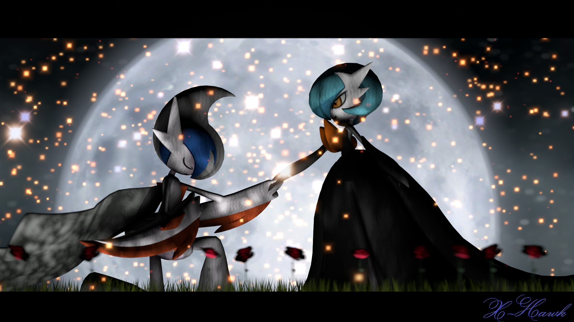 Mega Gallade & Shiny Mega Gardevoir, Gardevoir