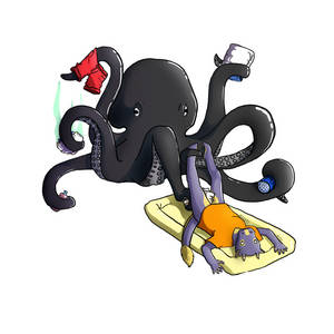 Octopus diaper changing