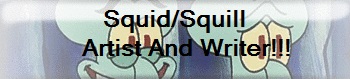 Squid/Squill Artist and Writer Button