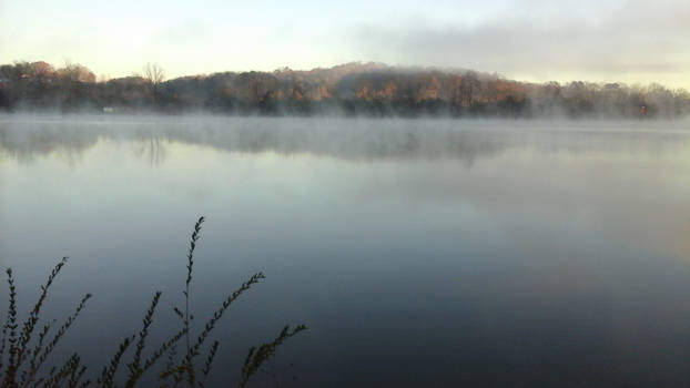 Clouds on the water