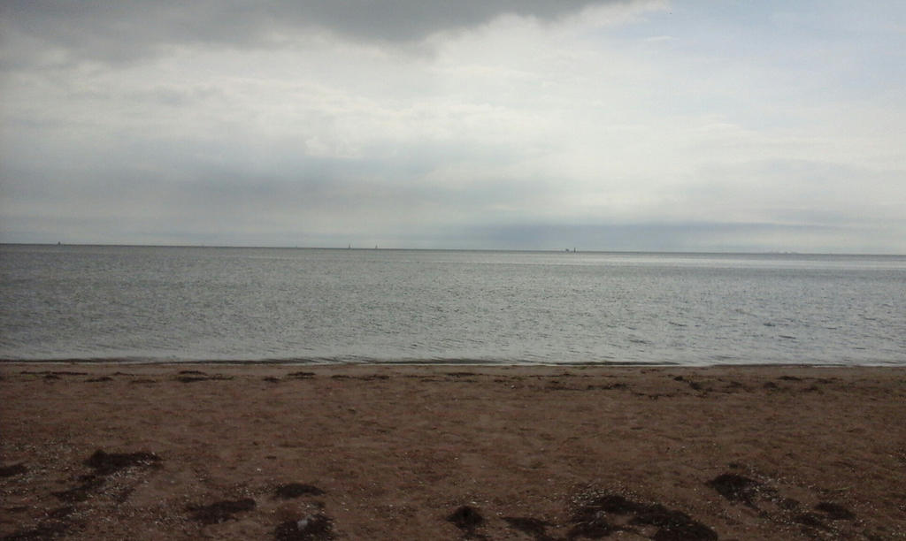 Gloomy beach by Growlie26