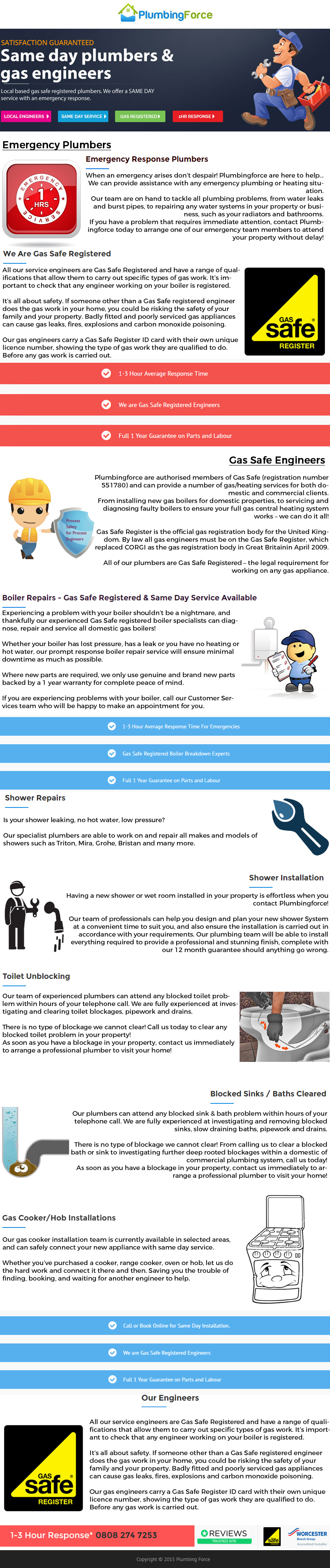 Plumbing Force Infographics