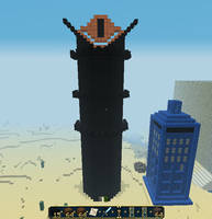 Minecraft Buildings: eye of sauron and TARDIS