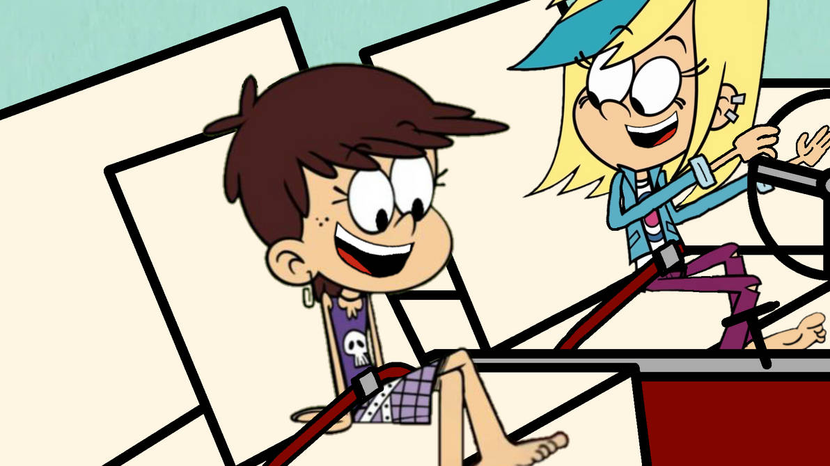 Bootless Luna and Bootless Sam In Her Convertible by ...