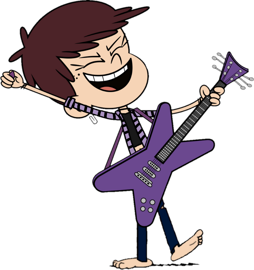 Bootless Luna Loud Playing Guitar (Vector) by StevenUniverseRules on ...