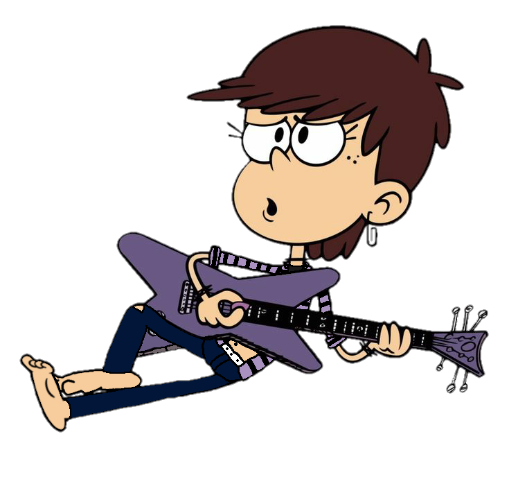 Bootless Luna Loud Playing Guitar (Vector 2) by StevenUniverseRules on ...