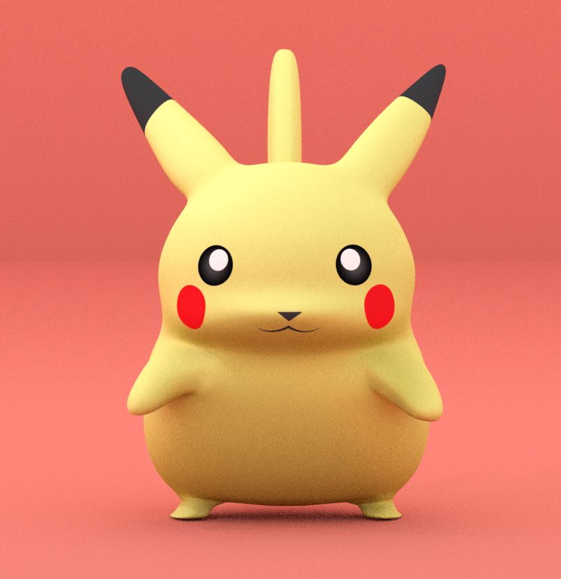 Smash Bros.  64 Pikachu (3D Model)