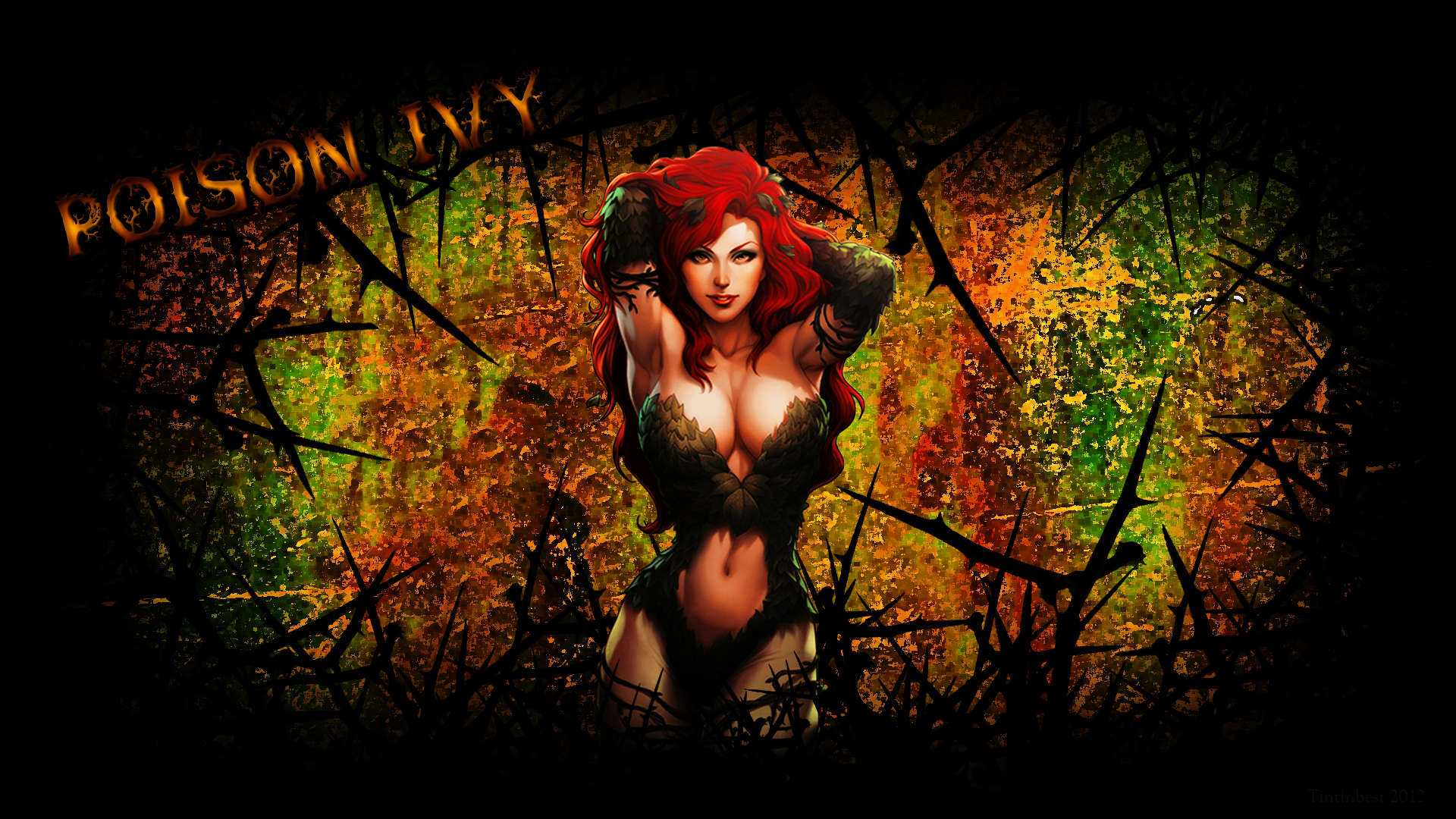 Poison Ivy Wallpaper HD by tintinbest on DeviantArt Poison Ivy Wallpaper HD by tintinbest on DeviantArt