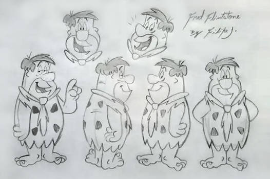 Fred Flintstone Model Sheet