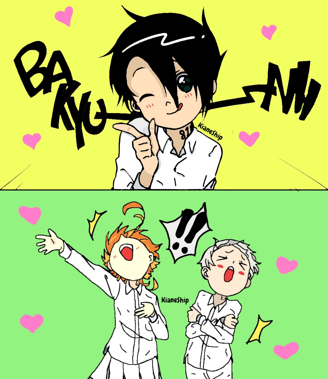 Emma y norman The promised neverland by ExCharlie on DeviantArt