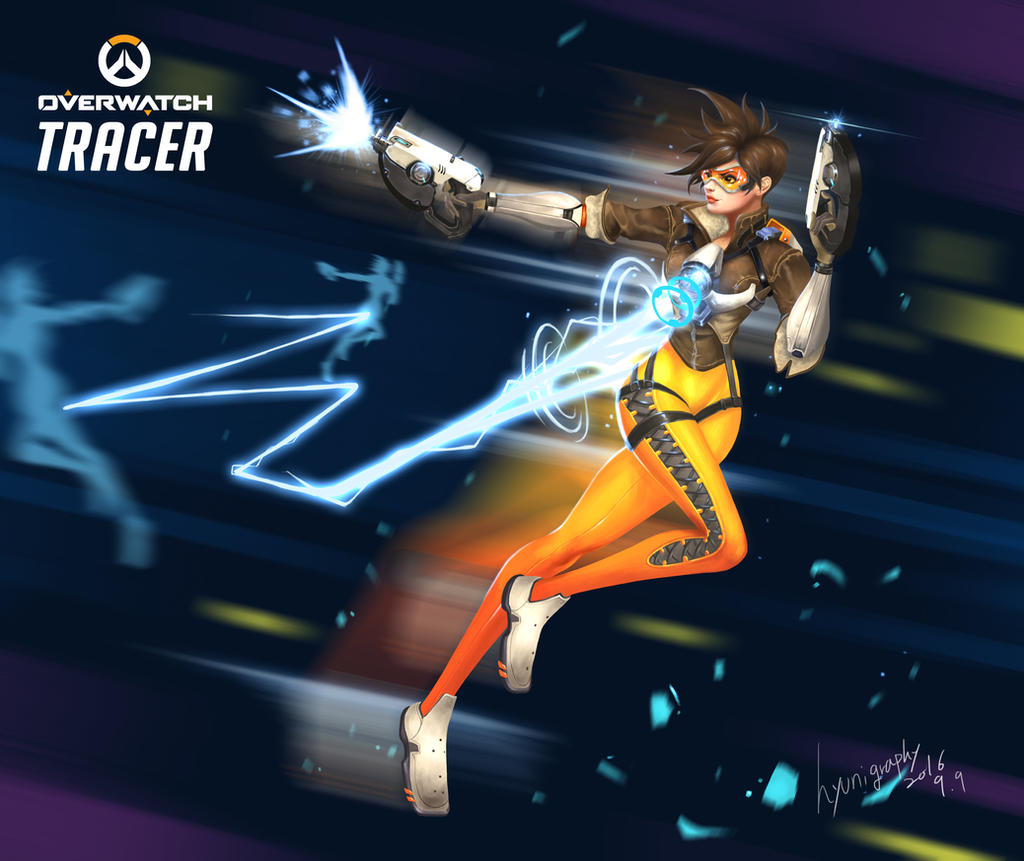 Tracer Deviantart overwatch tracer fanart by hyunigraphy on DeviantArt