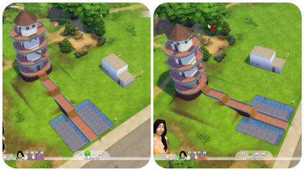 Sims 4 - Lighthouse Residential Build - Day View