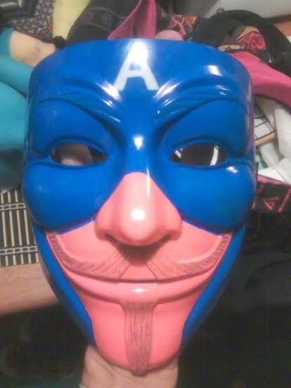 Captain America Fawkes Mask