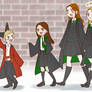 young generation of wizard and witches