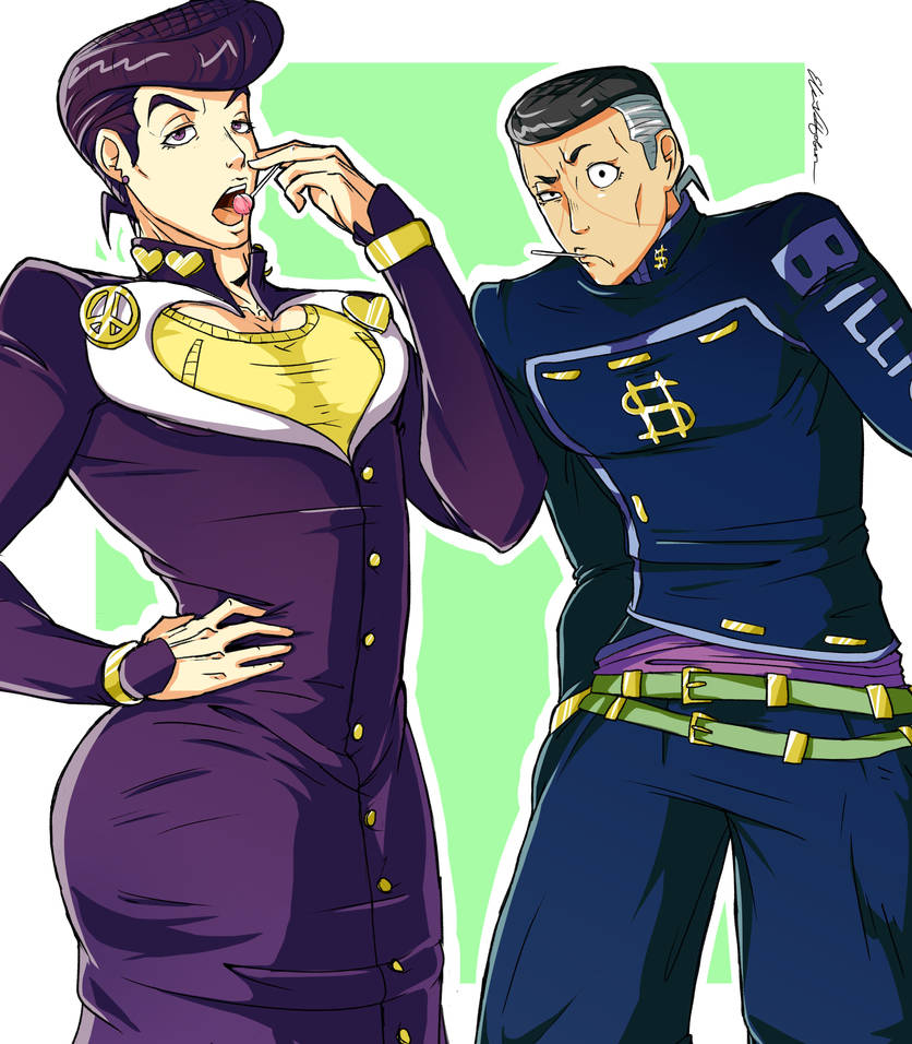 Josuke and Okuyasu (Color) by Heavenly96 on DeviantArt