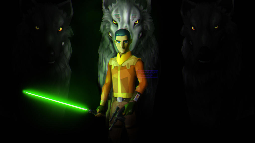 Screen redraw - Ezra and Loth wolves by Heavenly96 on DeviantArt