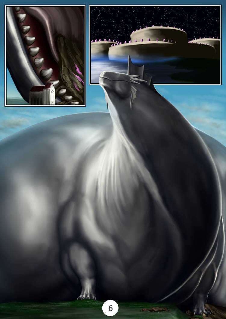 The Wishing Stone p06 (dragon weight gain/growth) by Meanybeany on