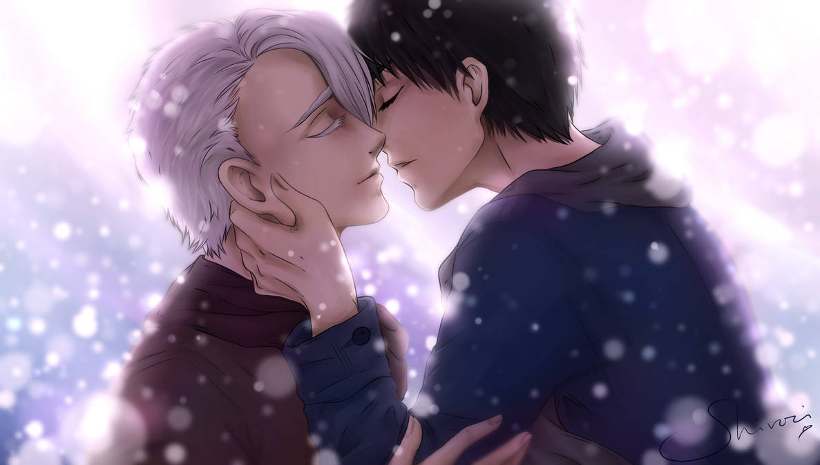 Victor and Yuri winter fanart