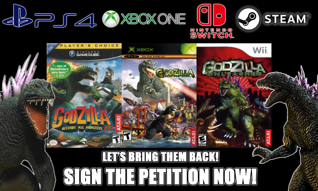 Godzilla Atari Trilogy Remaster Petition! by JapaneseGodzilla on DeviantArt