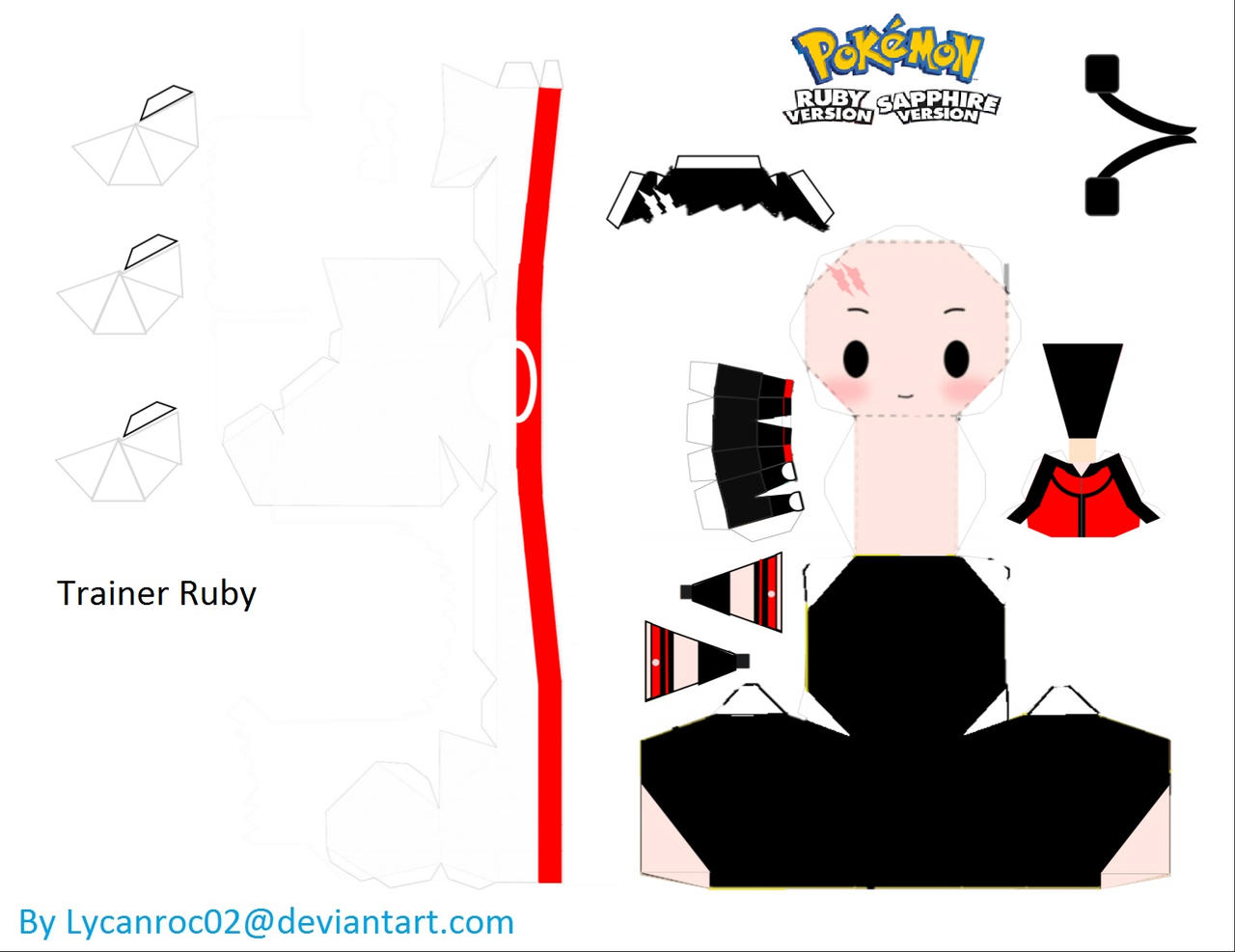 Ruby papercraft by Lycanroc02 on DeviantArt