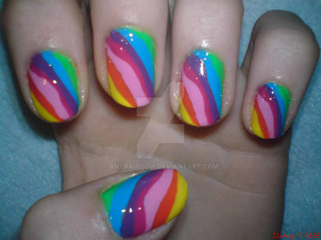 Rainbow Nail Design