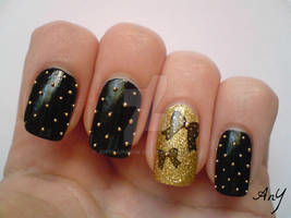 Edgy And Cute Nail Design