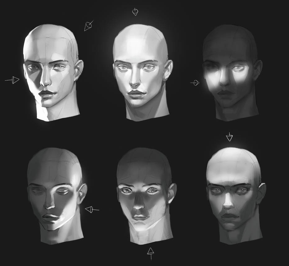 Face Directional Lighting Practice by Lockwouldart on DeviantArt