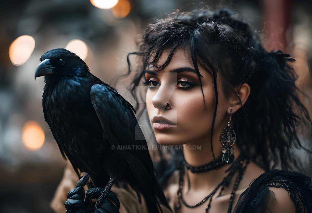 The girl and the raven 7 by AINation on DeviantArt