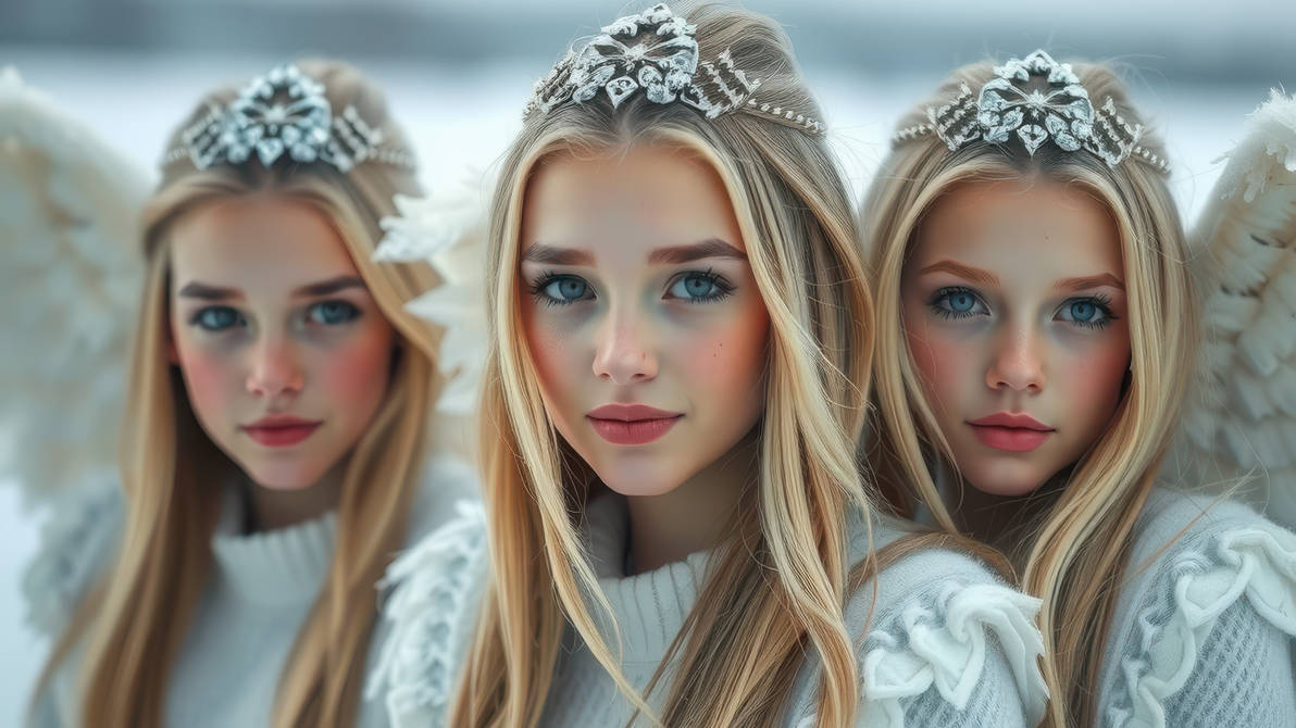 Cute angelic teen models by AINation on DeviantArt