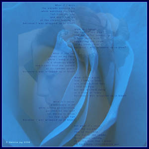 Wrapped Up In Blue Visual Poem