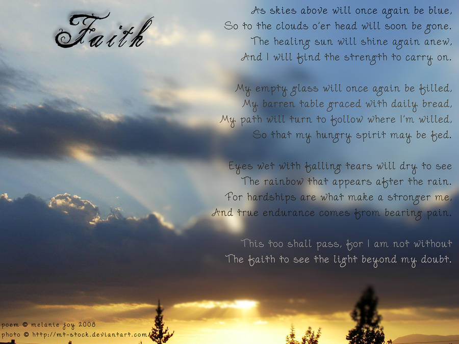 Faith Visual Poem by meljoy68