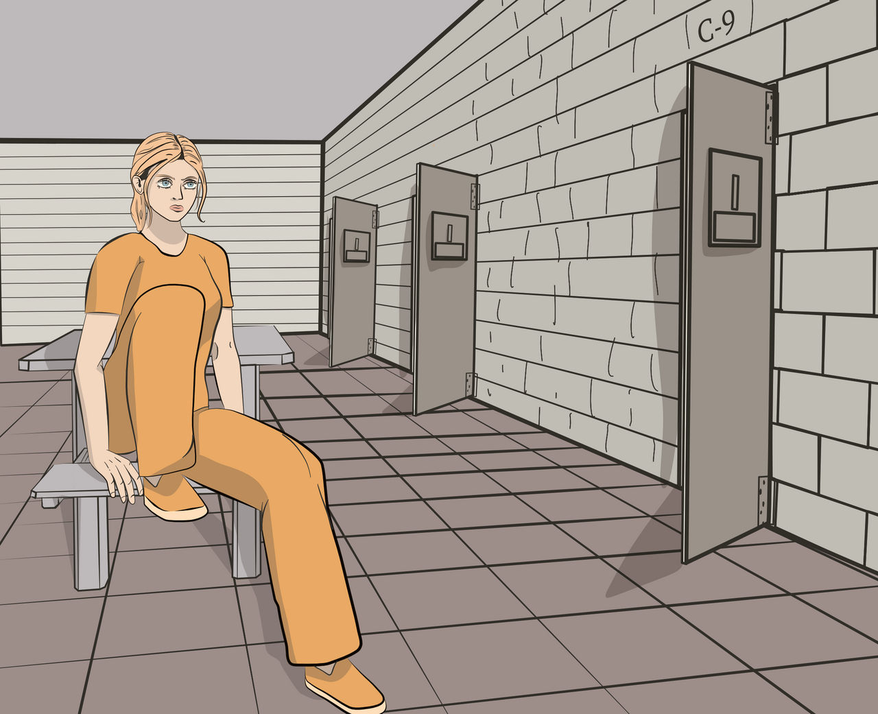 Relaxing in Prison by chattelart on DeviantArt