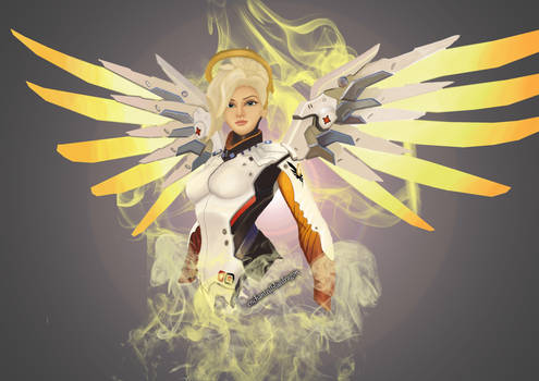 Mercy, Overwatch Speed Painting