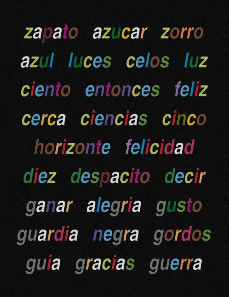 Spanish Word Chart 6 by SaranKaibaran on DeviantArt
