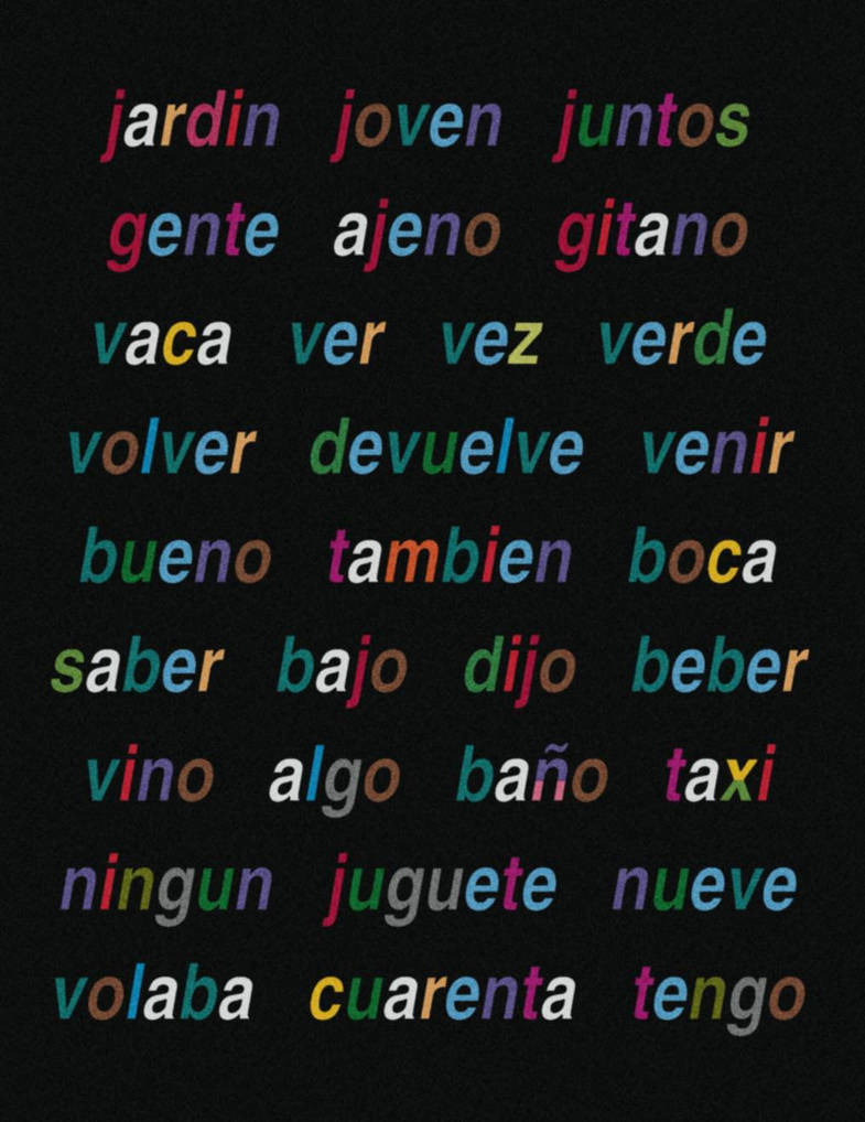 Spanish Word Chart 7 by SaranKaibaran on DeviantArt